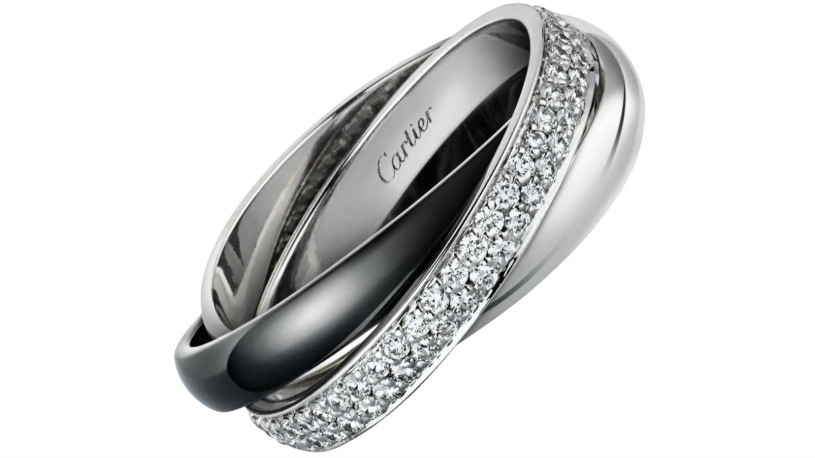 Cartier, Trinity ring in white gold