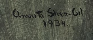 Signature of Amrita Sher Gil