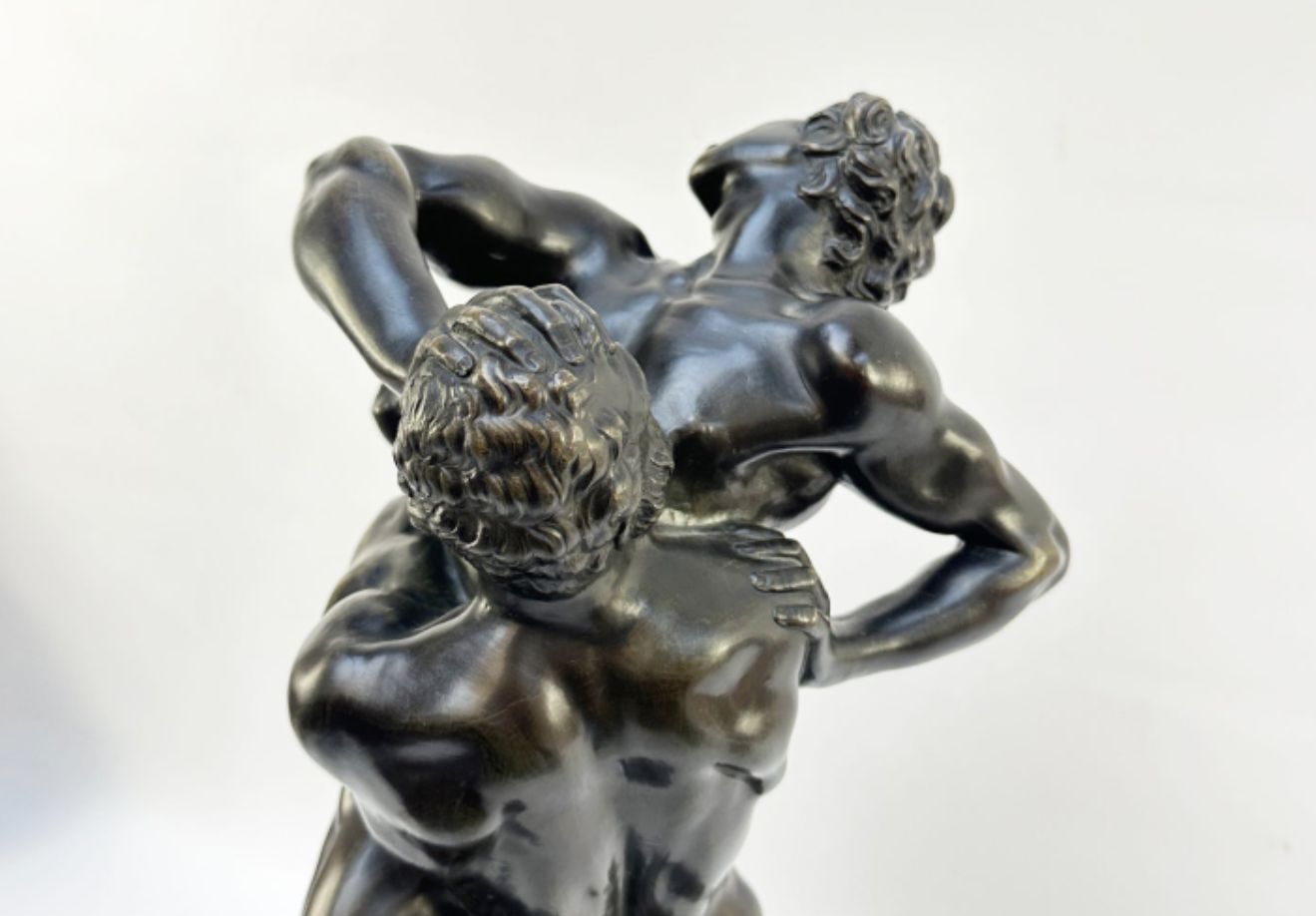 Stefano Maderno, Hercules and Antaeus, patinated bronze group