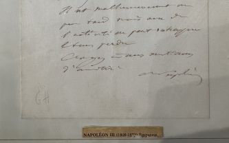 Letter from Napoleon III