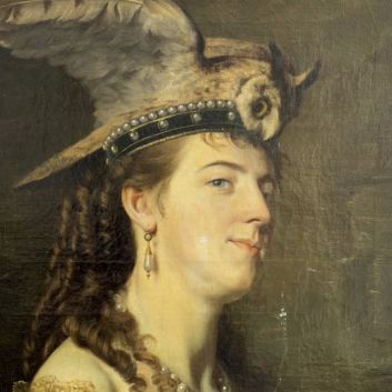French school, circa 1860 Presumed portrait of Églé Ney de la Moskowa (1832-1890), Duchess of Persigny