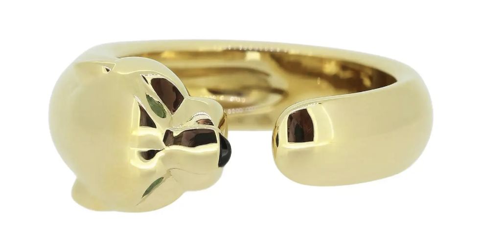 Cartier, yellow gold ring, Panthère Massai