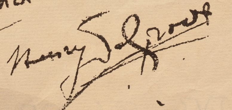 Signature of Henry De Groux