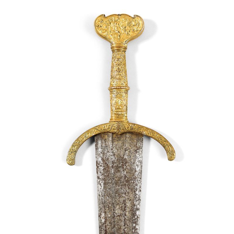 Italian cinquedea sword sold by Auctie's