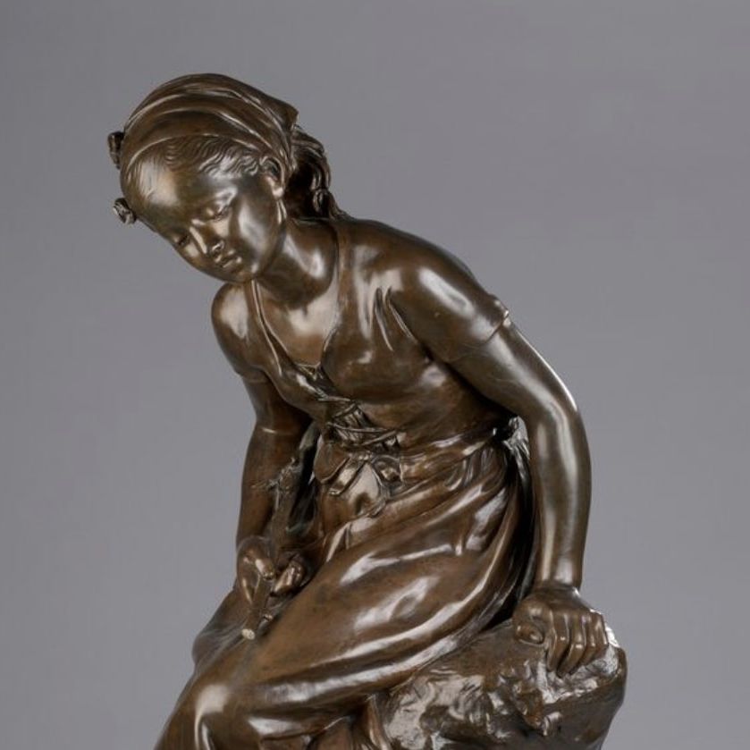 Mathurin Moreau, épreuve en bronze à patine brune