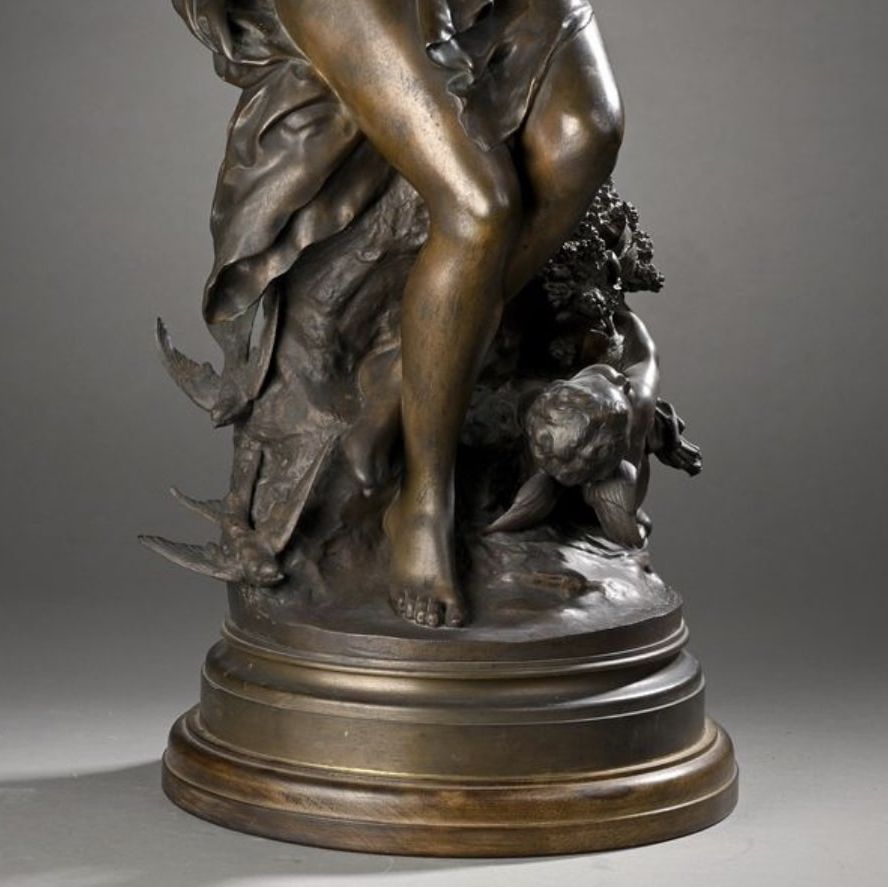 Mathurin Moreau, bronze à patine brune