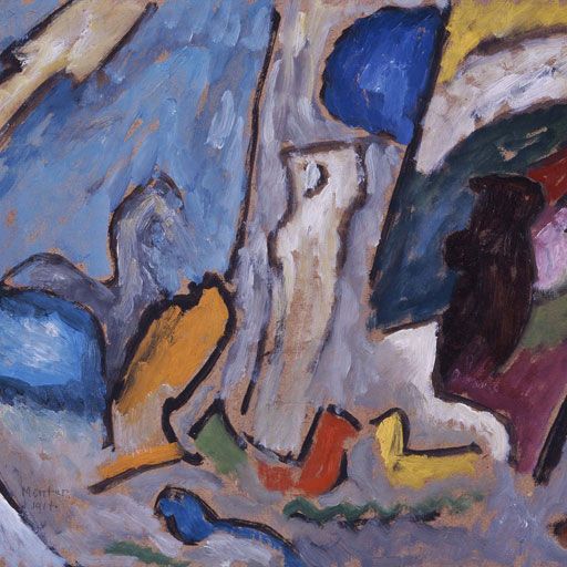 Gabriele Münter, huile sur toile