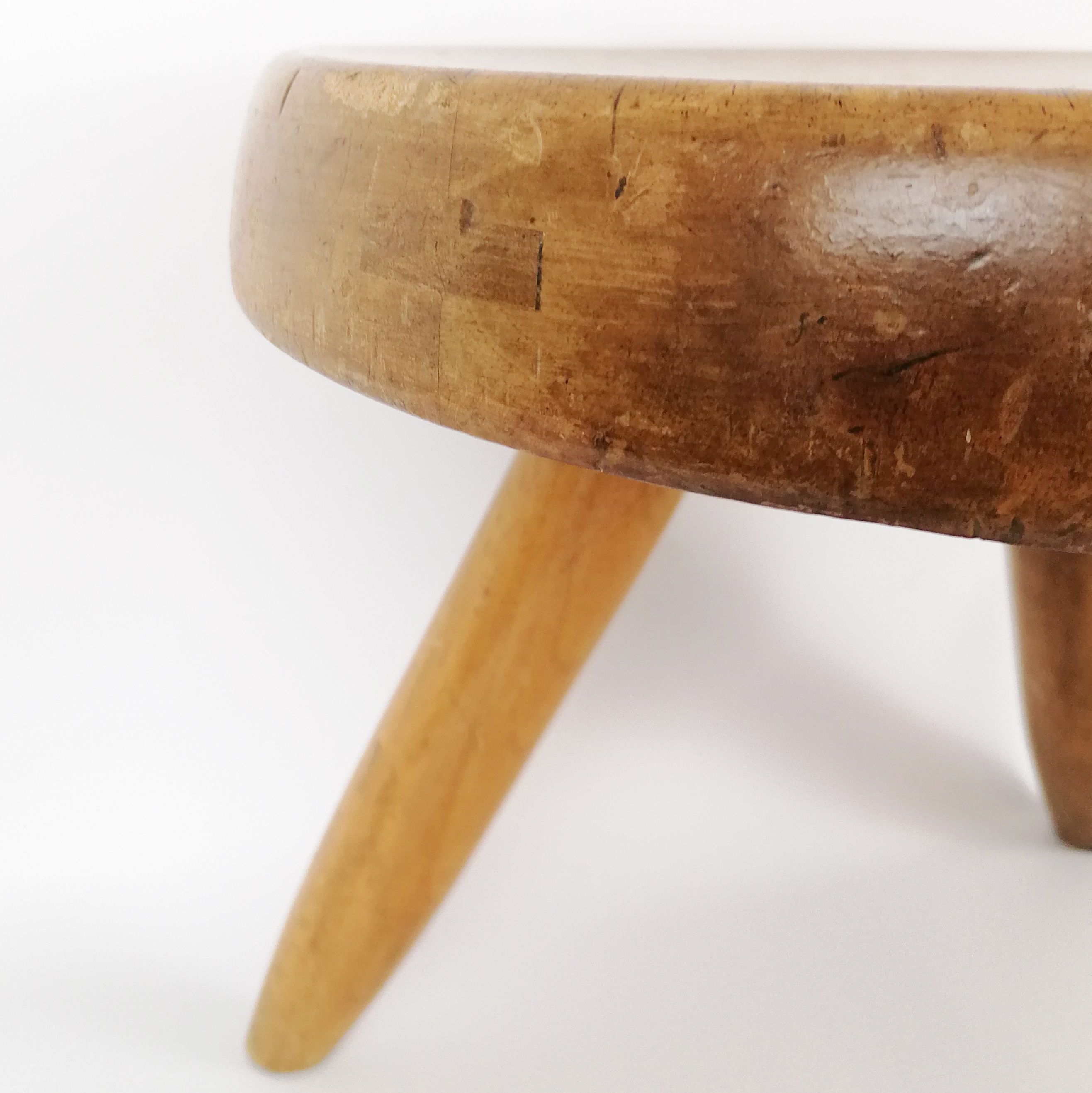 Blond wood Berger stool