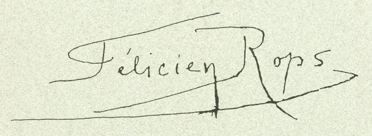 Signature of Félicien Rops