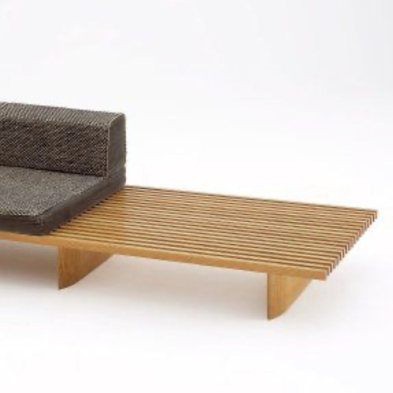 Charlotte Perriand, wooden bench seat