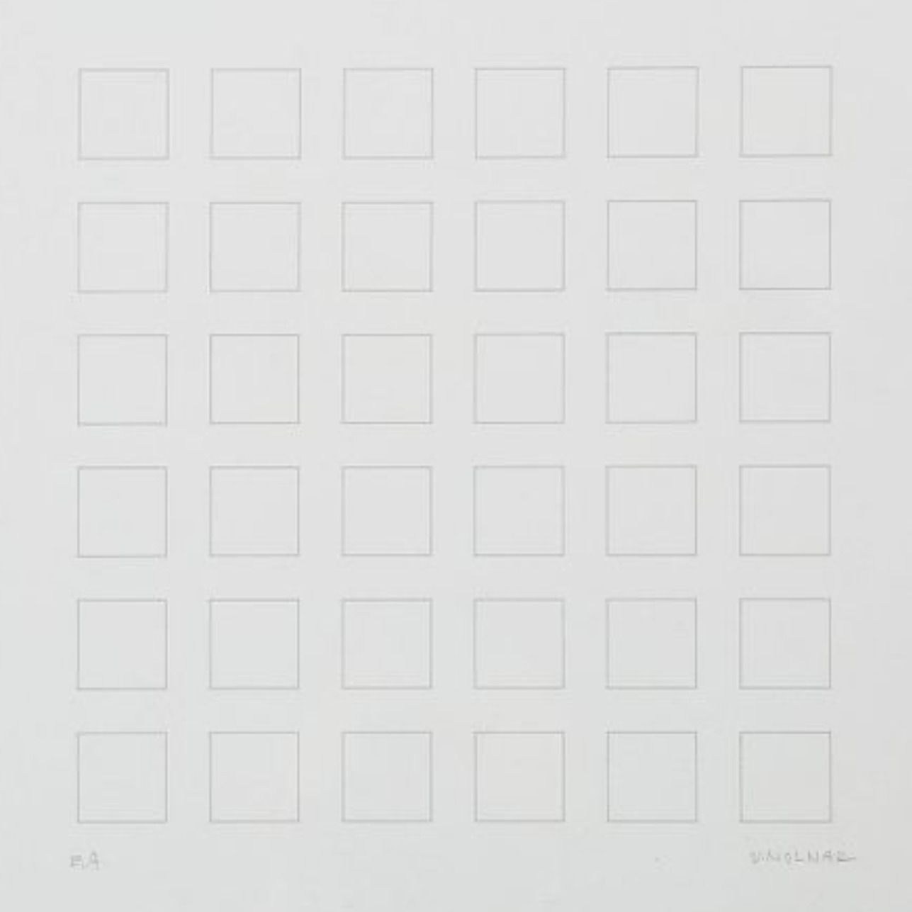 Vera Molnar, sérigraphie