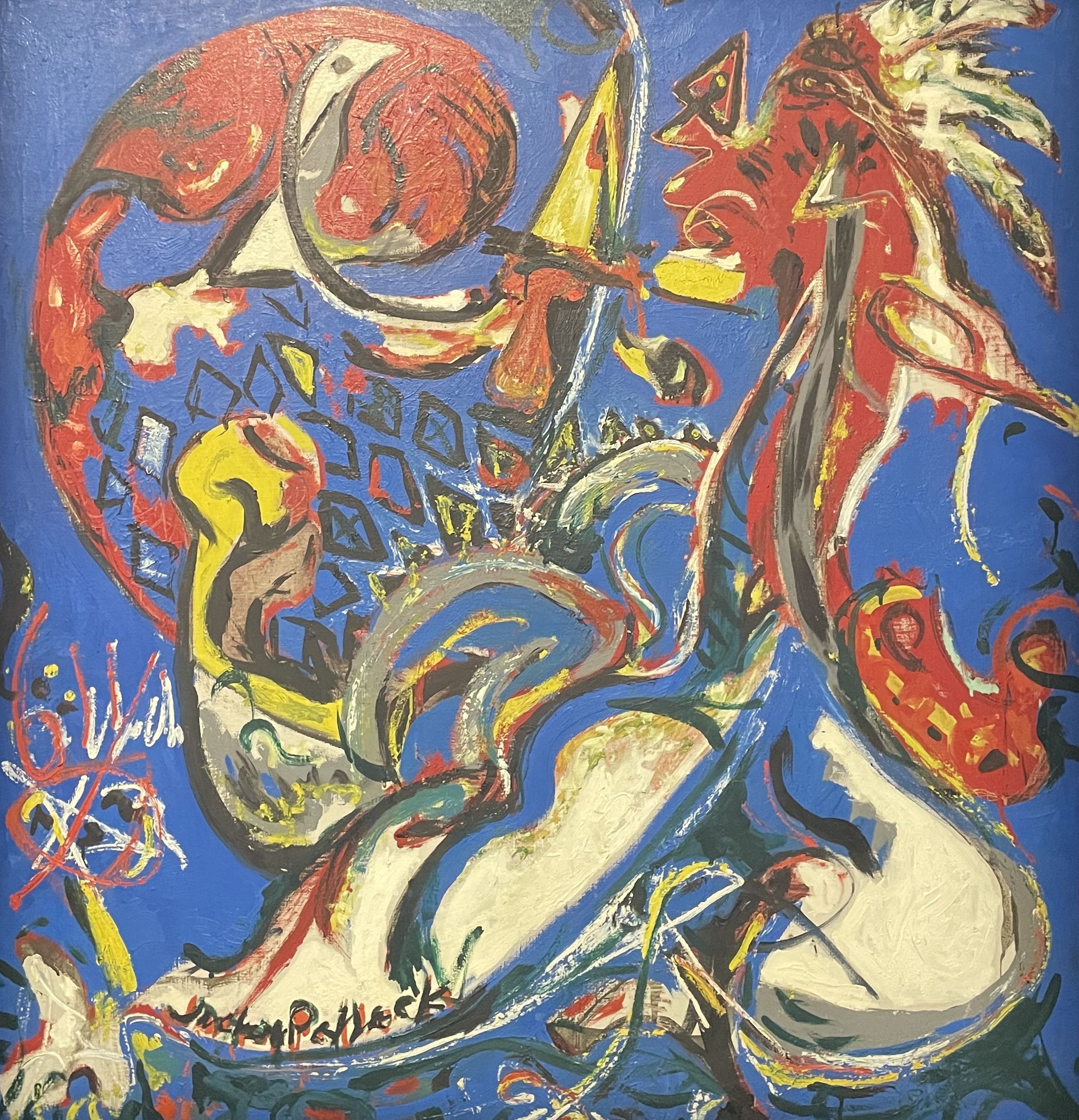 Jackson Pollock, oil on canvas