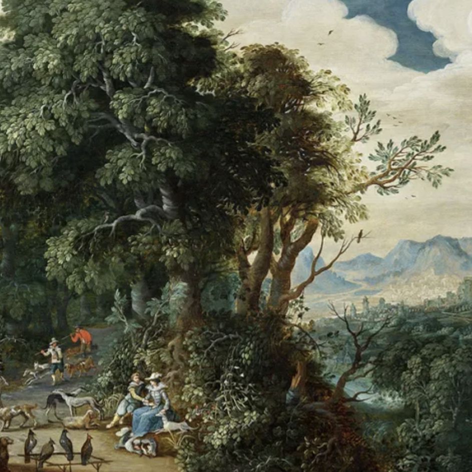 D'après Abraham Govaerts, huile sur panneau