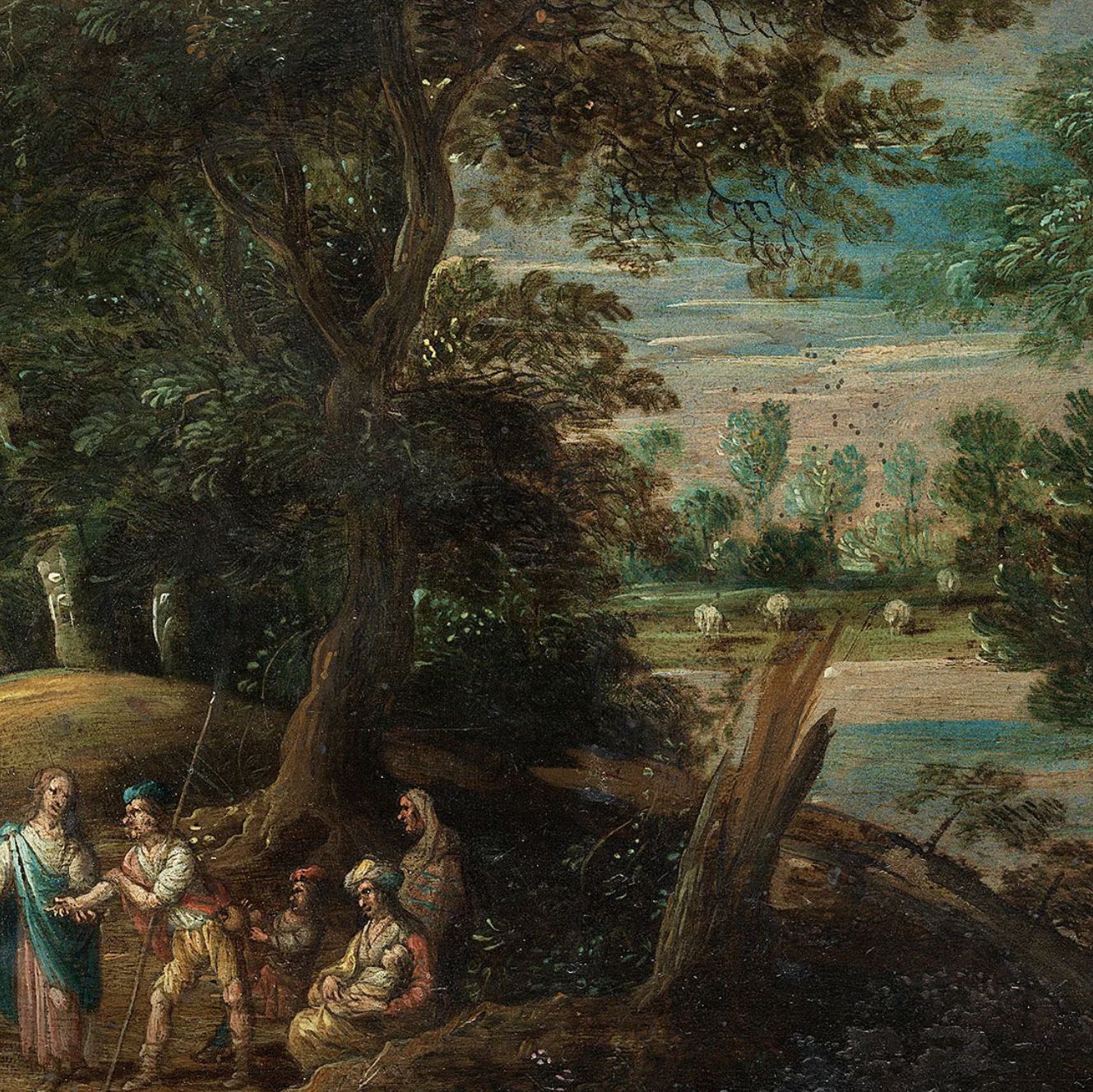 D'après Abraham Govaerts, huile sur panneau