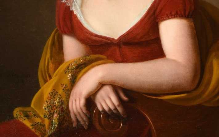 Louise Hersent, huile sur toile