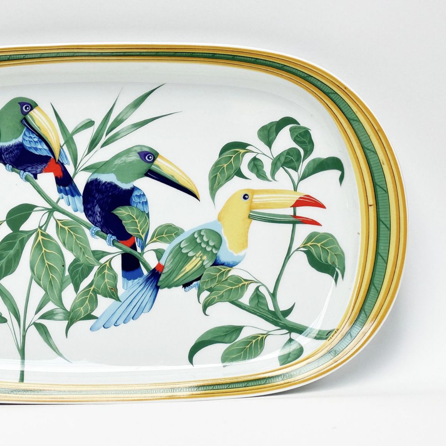 Hermès, Toucan porcelain tray