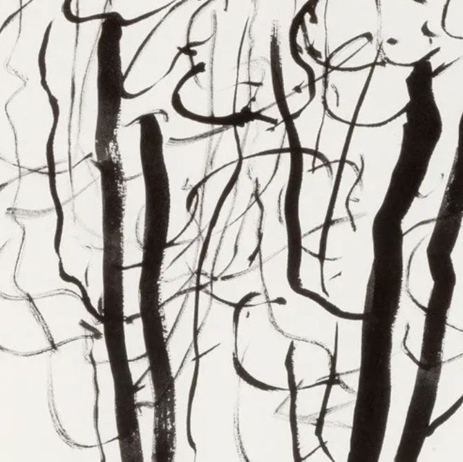 Etel Adnan, encre sur papier