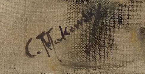 Constantin Makovskij's signature