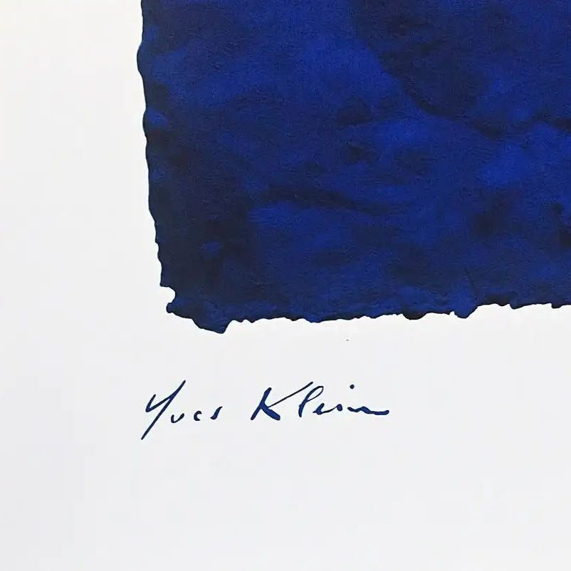 Yves Klein's signature