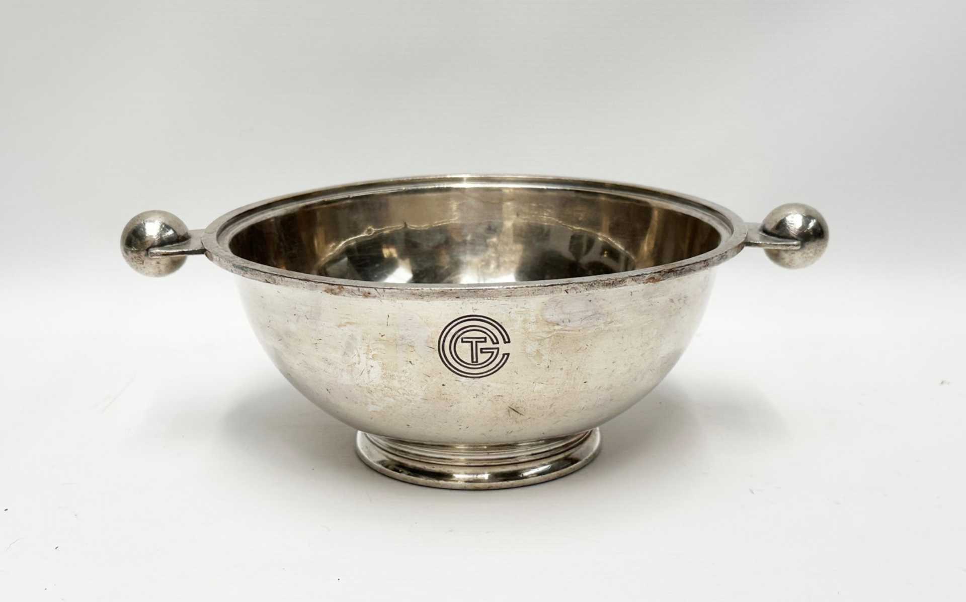 Luc Lanel, silver plated dish