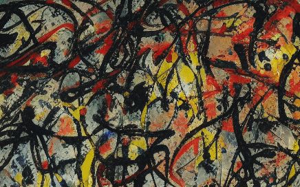 Jackson Pollock, oil on canvas