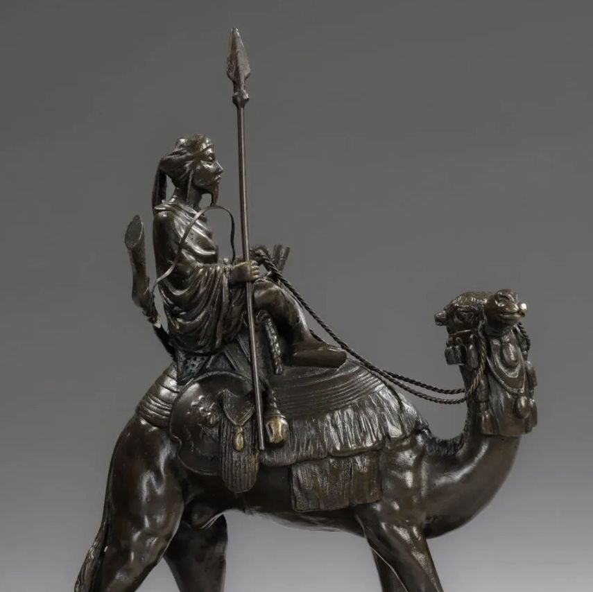 Alexandre Léonard, bronze à patine brun-vert