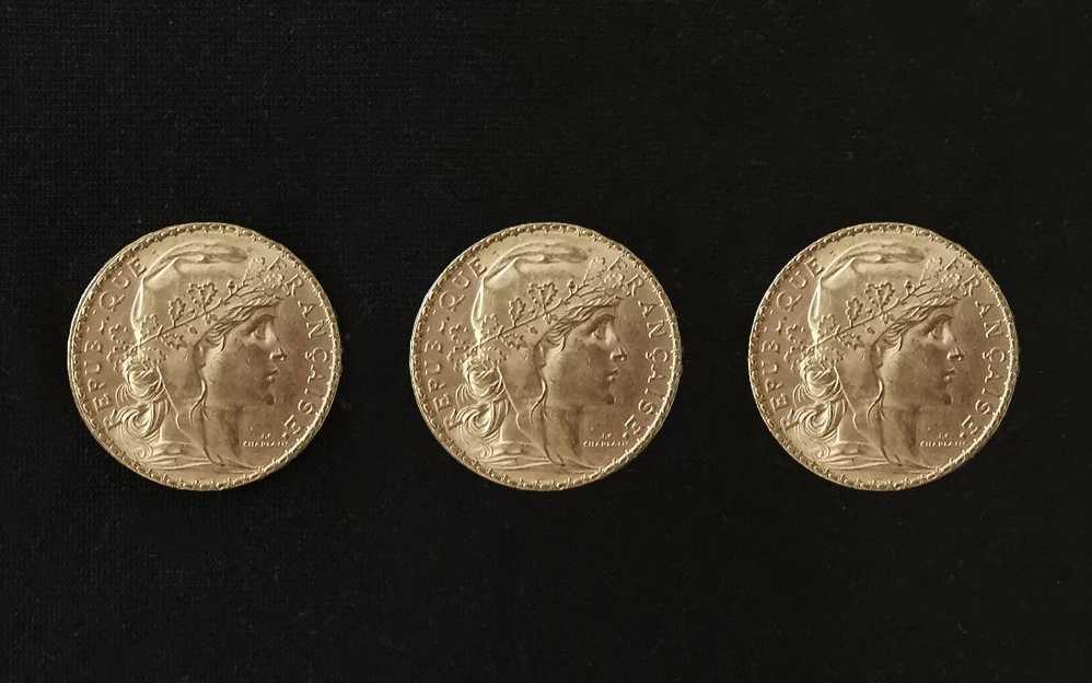 Gold coins, French Republic
