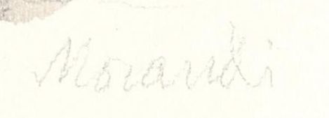 Giorgio Morandi's signature