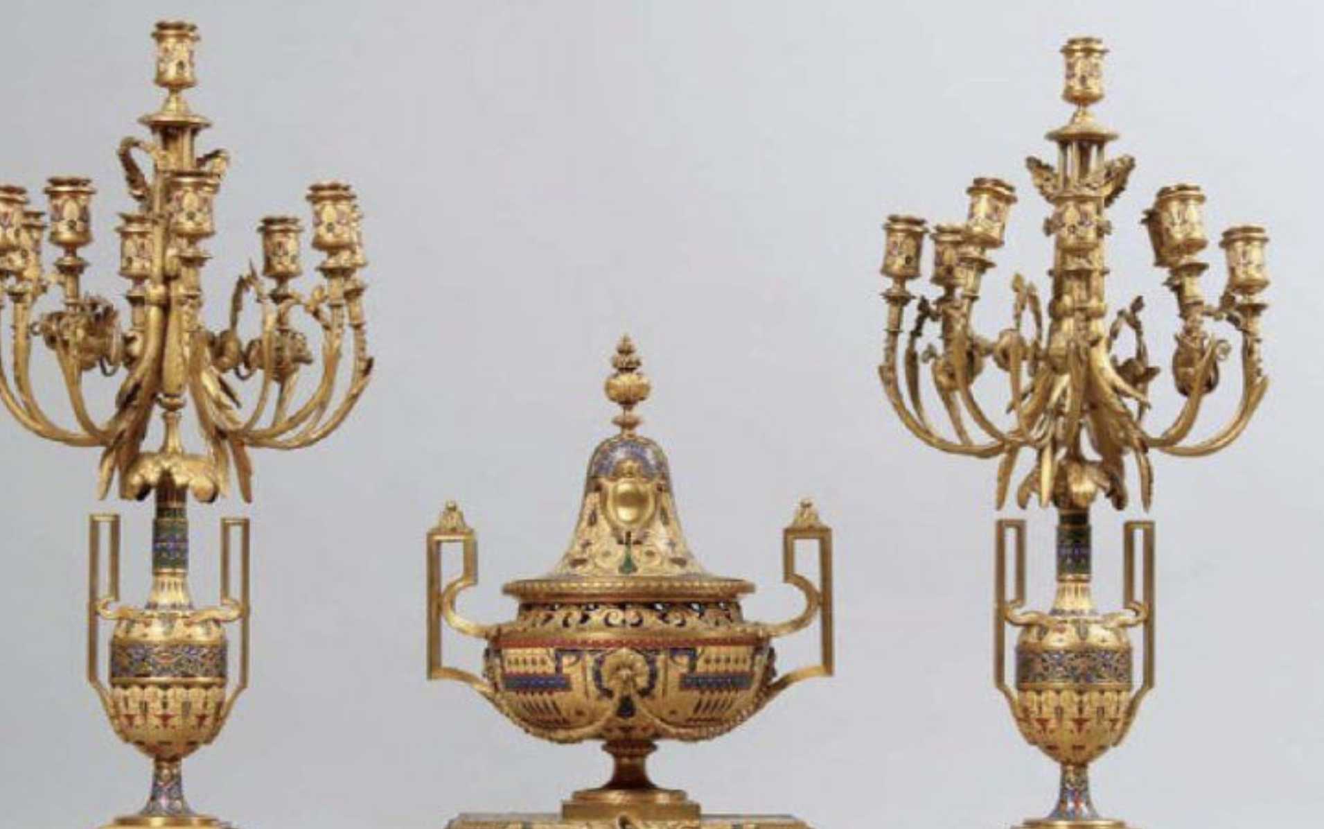 Ferdinand Barbedienne, gilt bronze trim