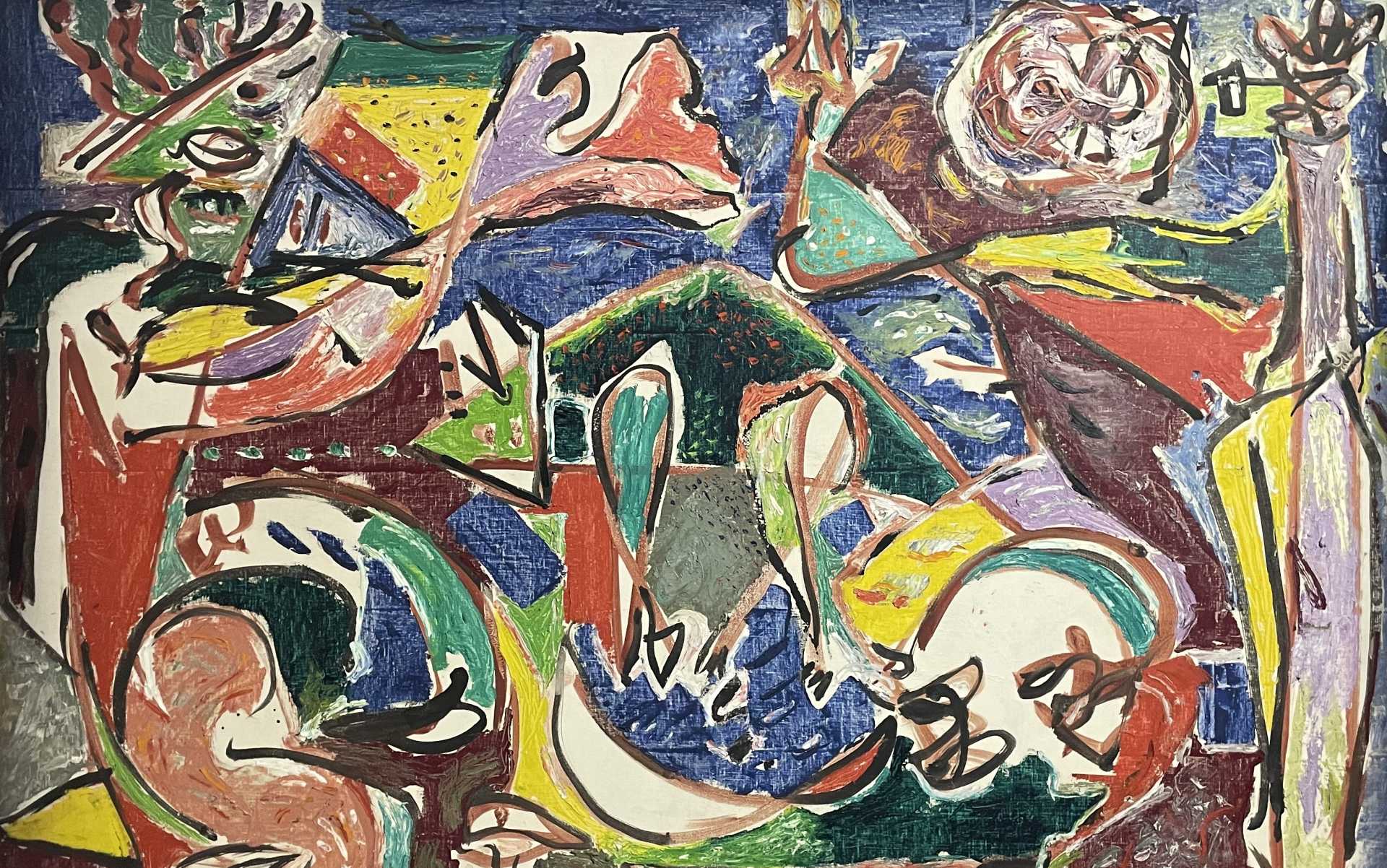 Jackson Pollock, oil on canvas