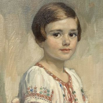 Philippe SWYNCOP (1878-1949) Portait de Madeleine Lejour, Oil on canvas