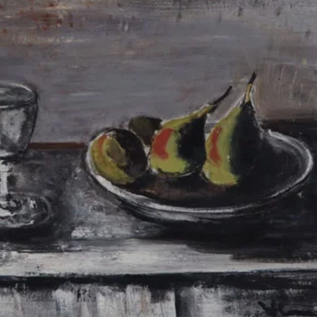 Vlaminck, still life with pears and glass