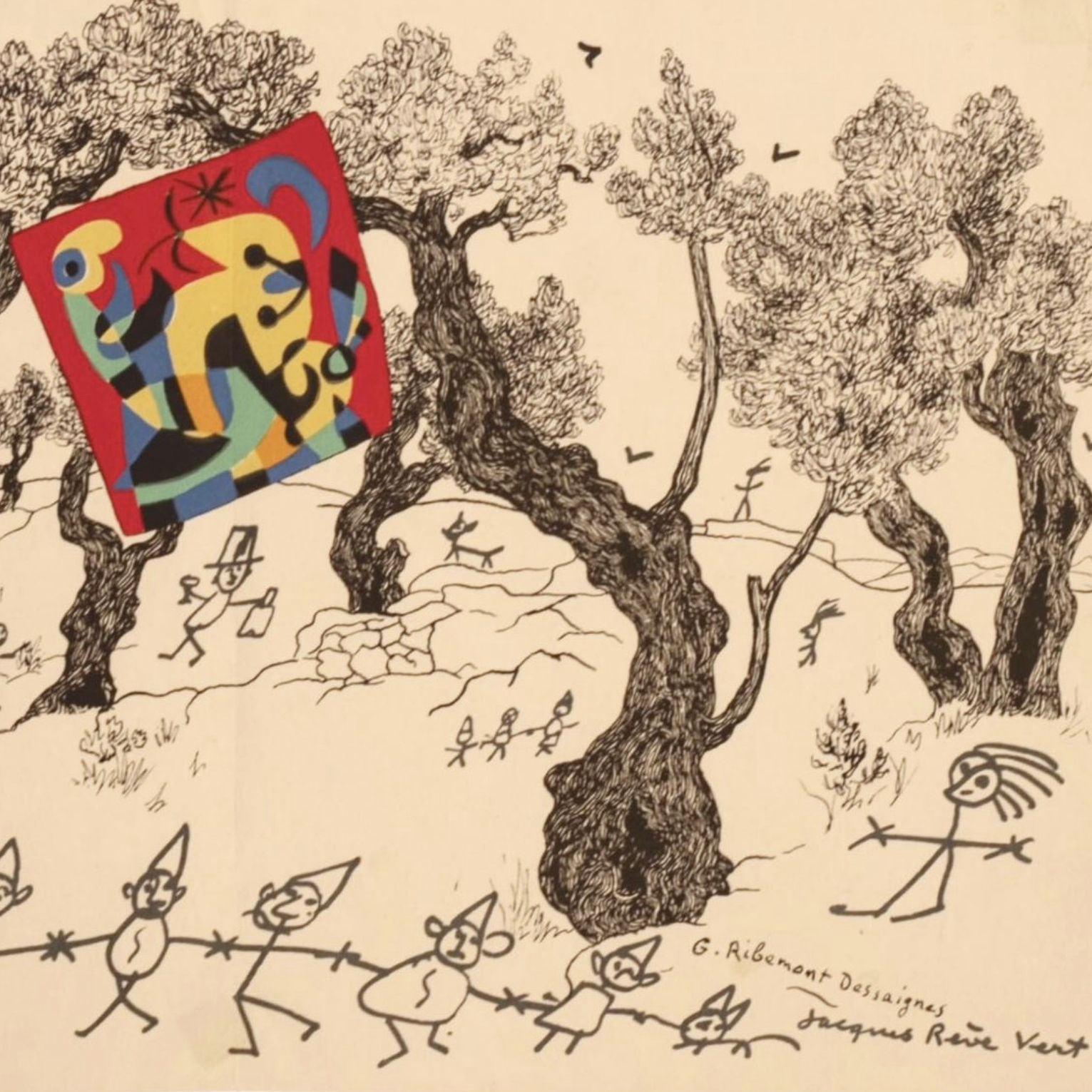 Georges Ribemont-Dessaignes, lithographie