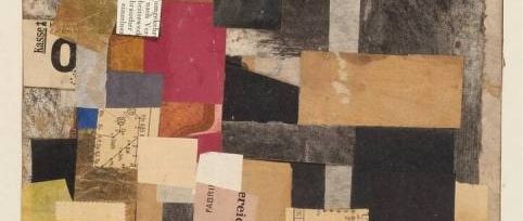 Kurt Schwitters, collage and oil on canvas