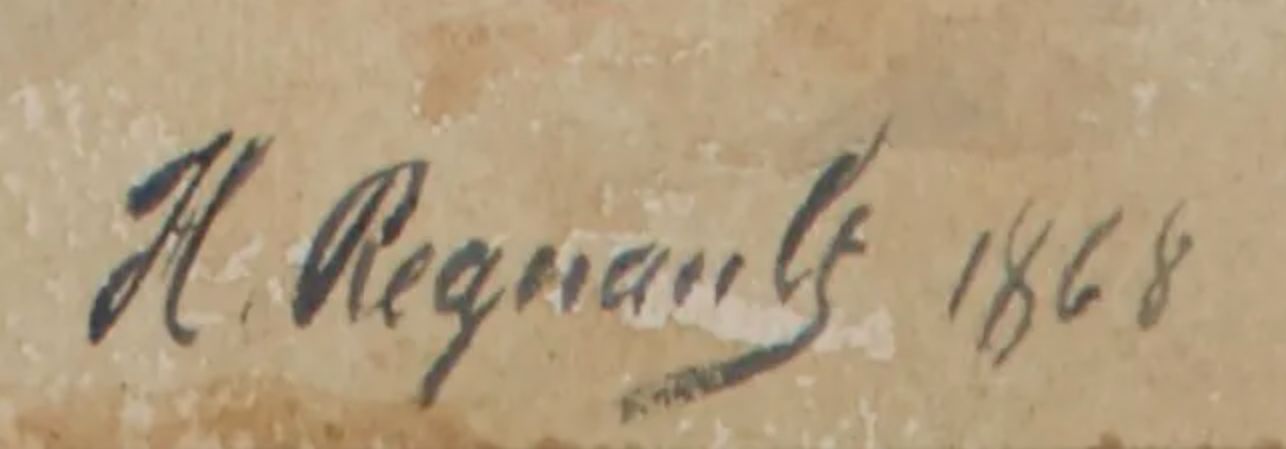 Henri Regnault's signature