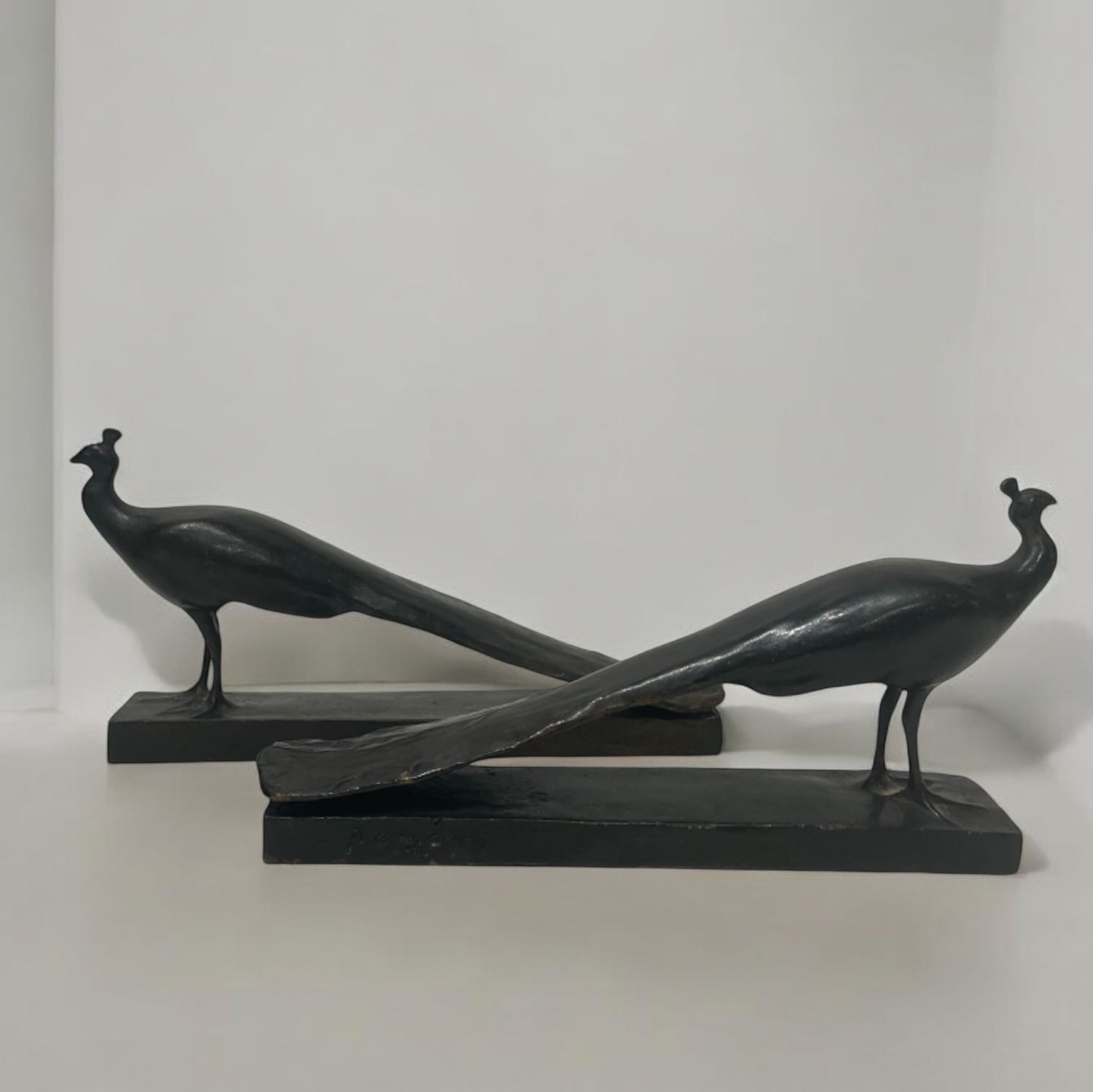 François Pompon, bronze peacocks