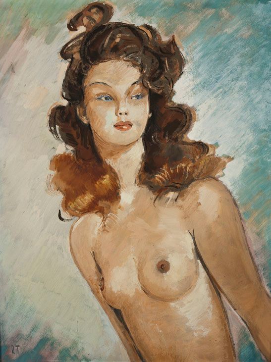 Domergue, oil on canvas