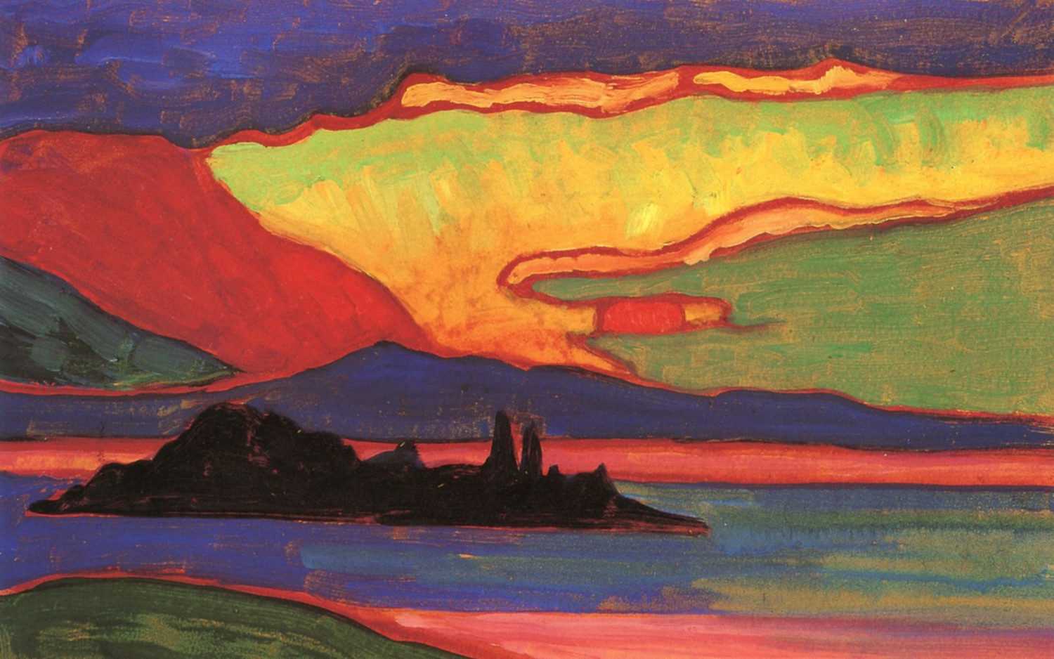 Gabriele Münter, huile sur toile