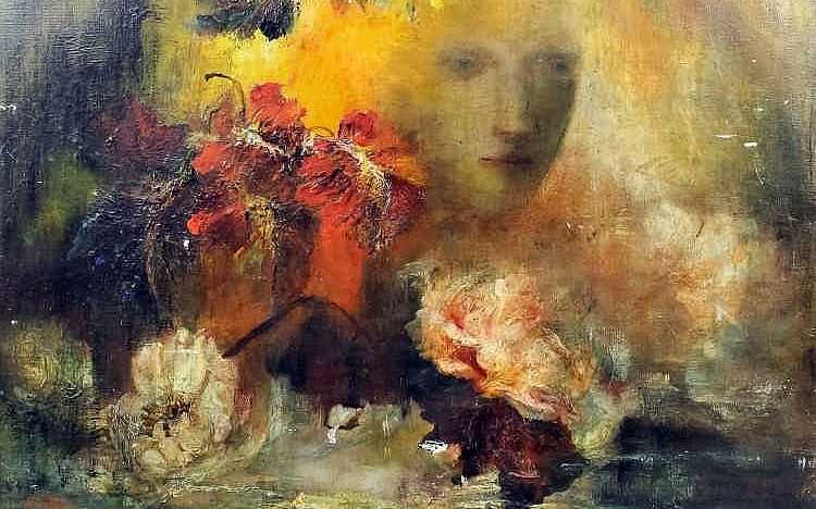 Louise Desbordes Jonas, huile sur toile