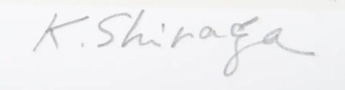 Signature mentioning K.Shiraga