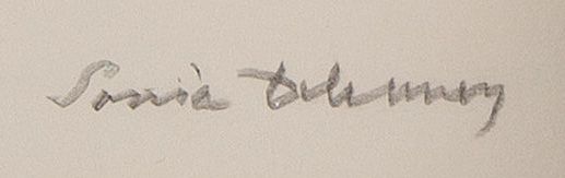 Signature of Sonia Delaunay