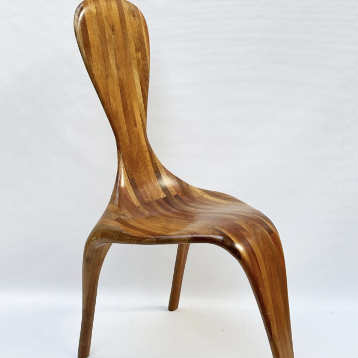 Lucien Burquier, wooden chair