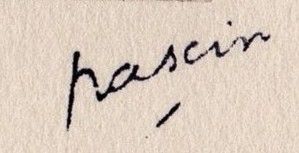 Signature of Jules Pascin