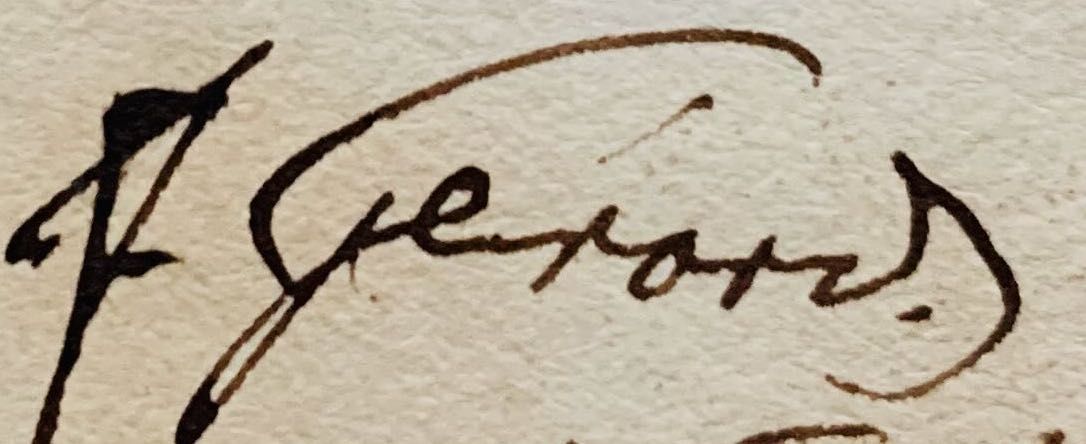 Signature of François Gérard