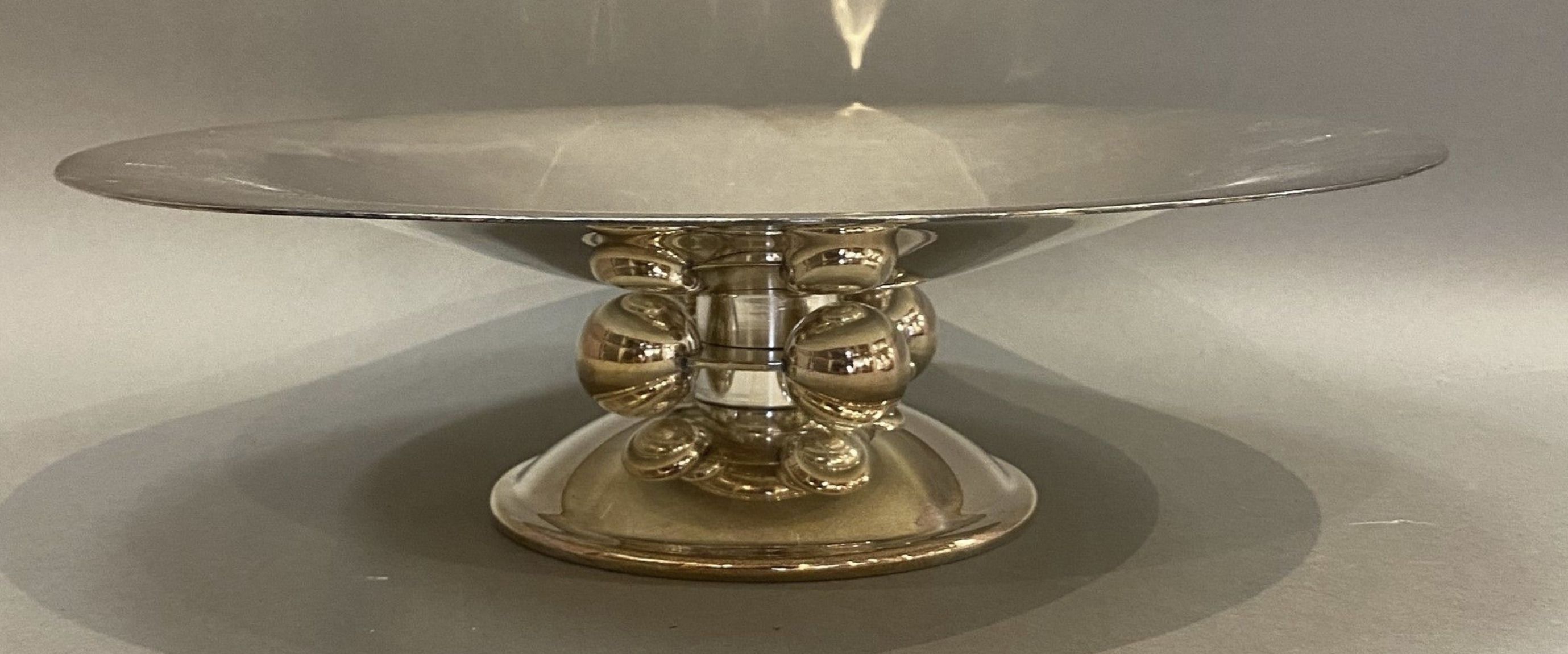 Luc Lanel, silver plated dish