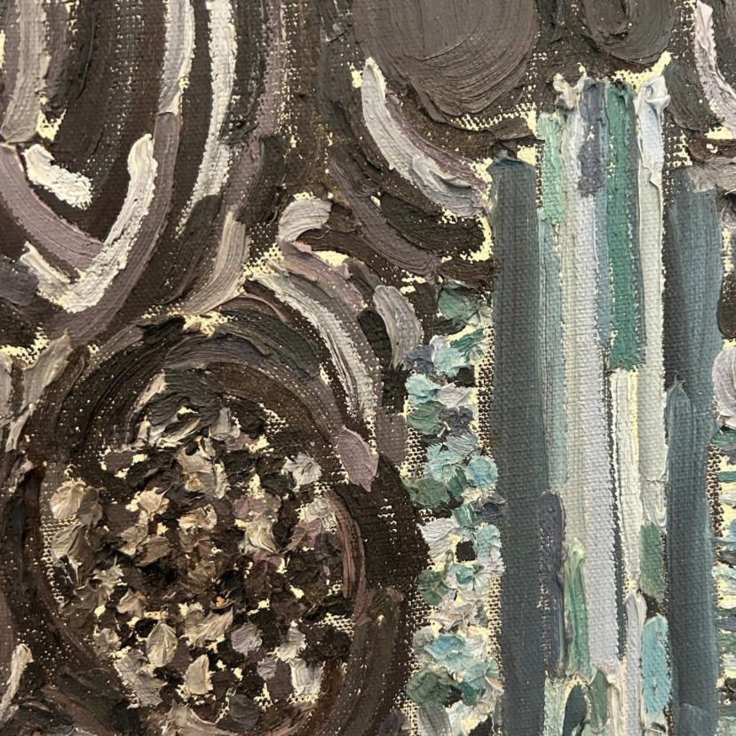 Lynne Drexler, huile sur toile, détail