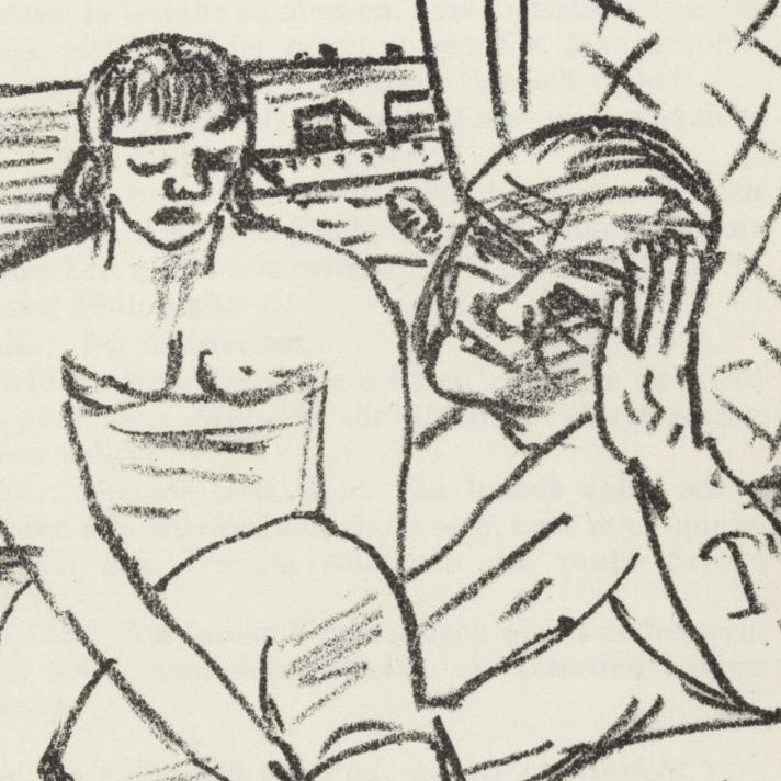 Max Beckmann, pastel sur papier