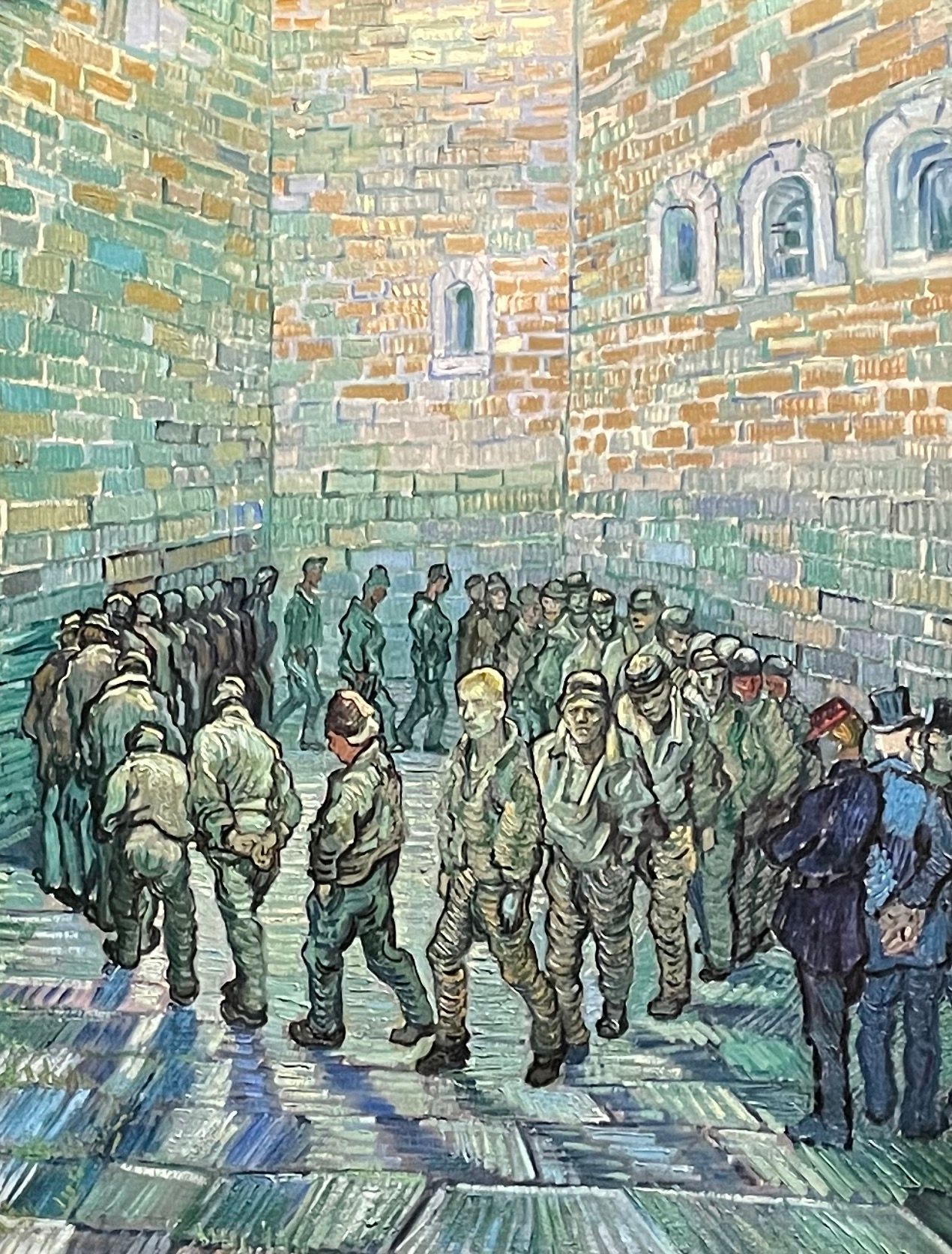 Van Gogh, The Prisoners, oil on canvas