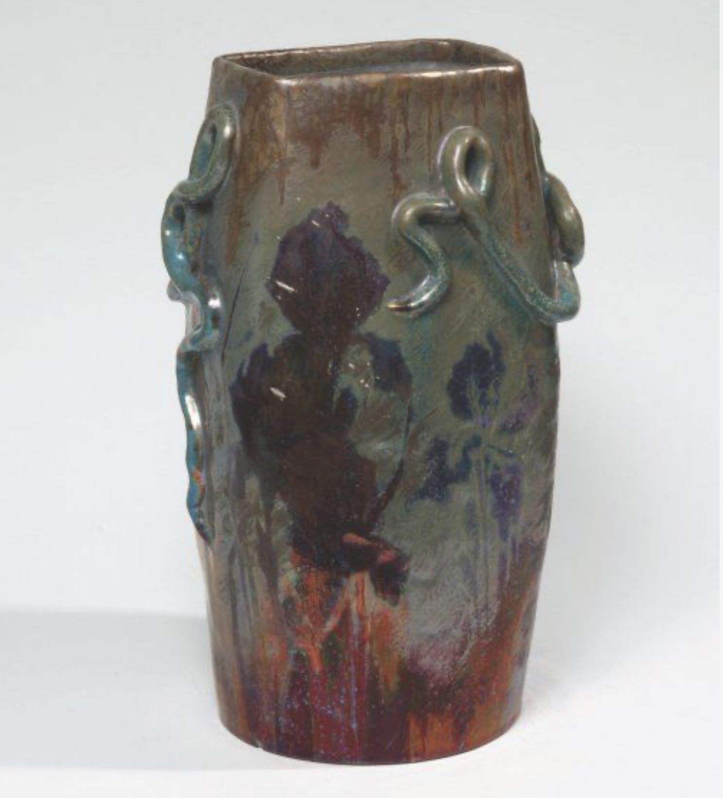 Levy Dhurmer, glazed ceramic vase