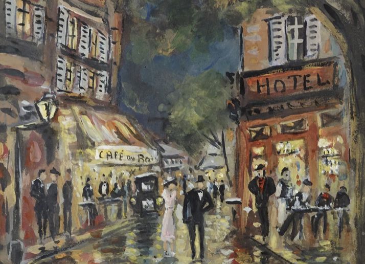 Constantin Korivine, gouache sur papier